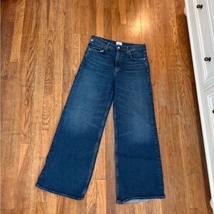 Citizens Of Humanity Wide Leg Jeans in Dark Indigo